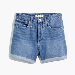 Madewell Curvy High-Rise Denim Shorts